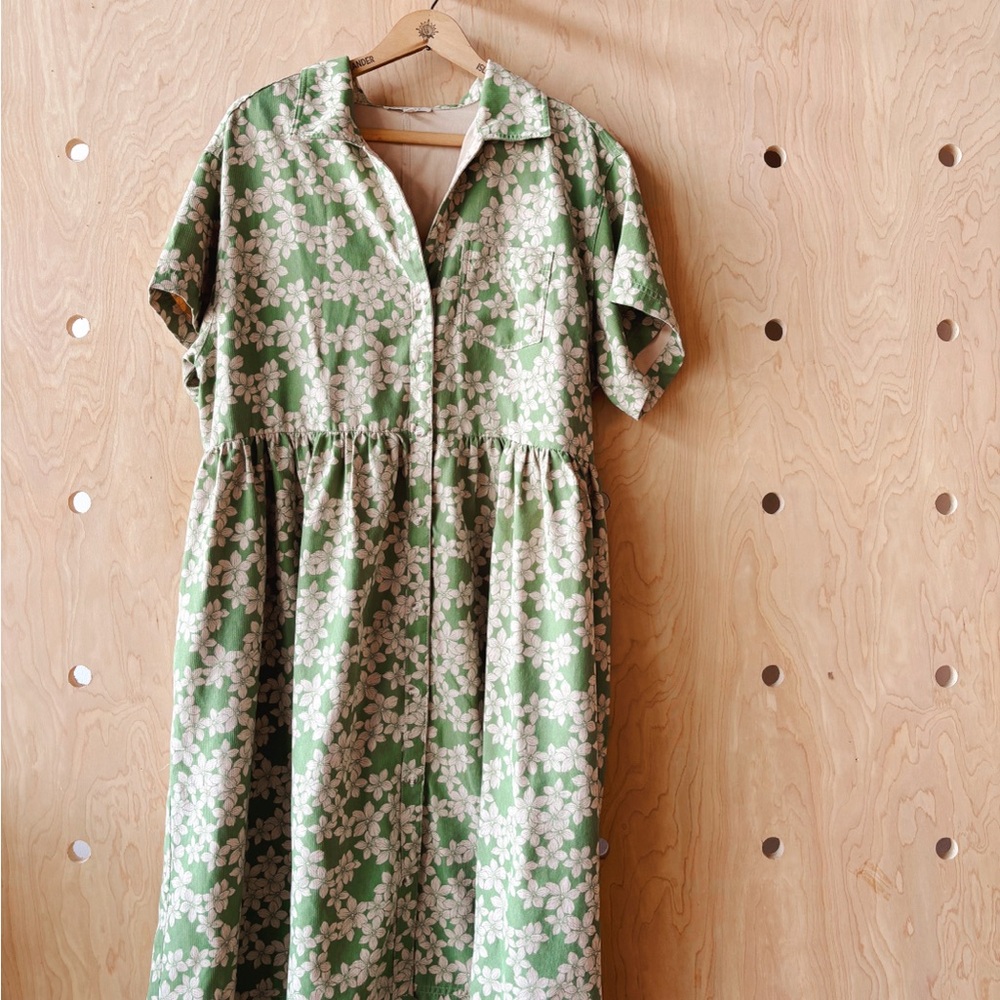 Floral Green Dress